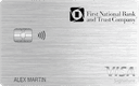 First National Bank and Trust Visa® Max Cash Preferred card art